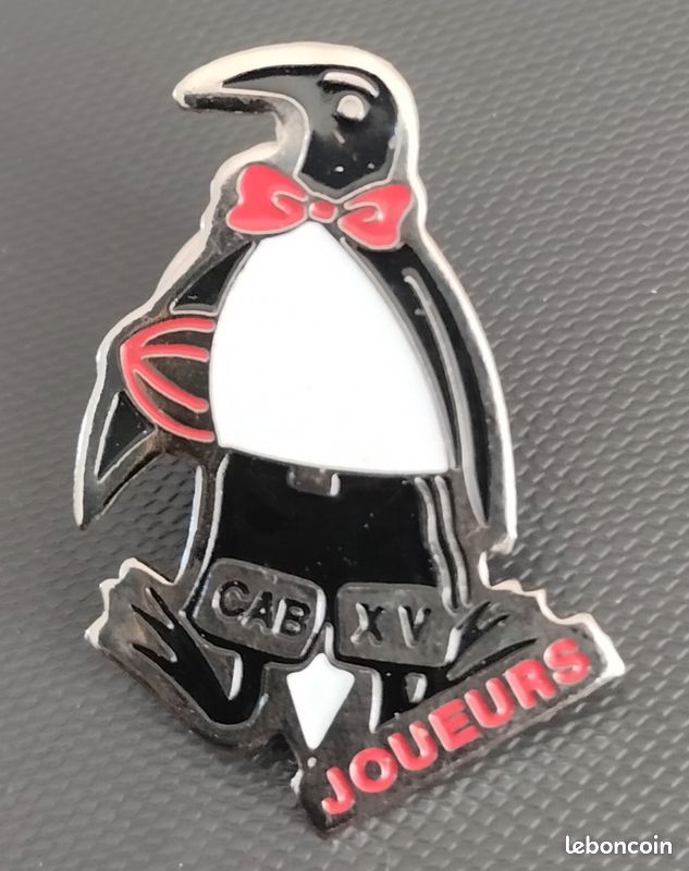 Pin's CAB XV Joueurs Brive Rugby Pingouin - Collection