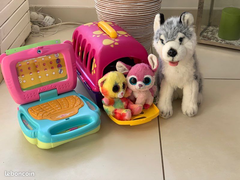 Adorable ensemble Veterinaire - peluche Ty et chien Balto (image 1)