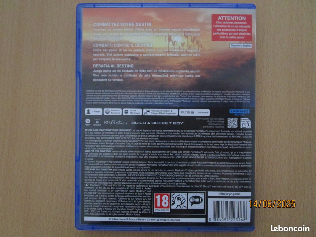 MindsEye PS5 jeux occasion très bonne état (image 2)