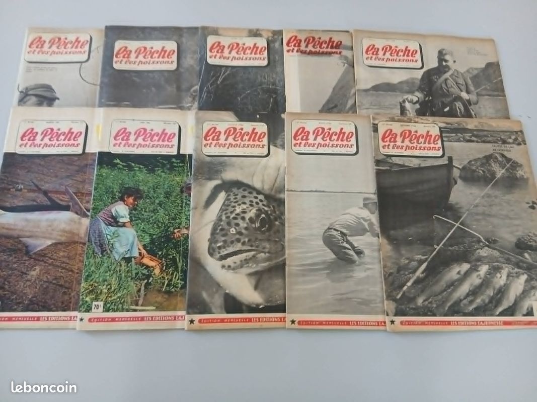 Peche livre revues La Pêche et les poissons année 1956 (image 1)