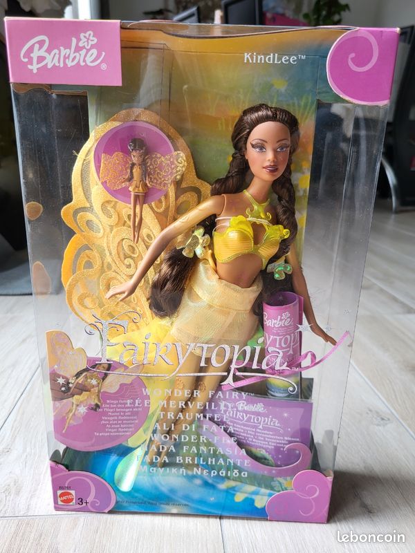 Poupée Barbie Fairytopia Yellow Wonder Fairy 2004 neuve - Jeux & Jouets