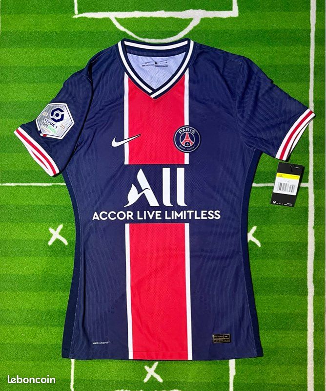 Maillot PSG Nike Player Issue 2020/2021 - Blanc - Taille L - Neymar / Mbappé - Neuf