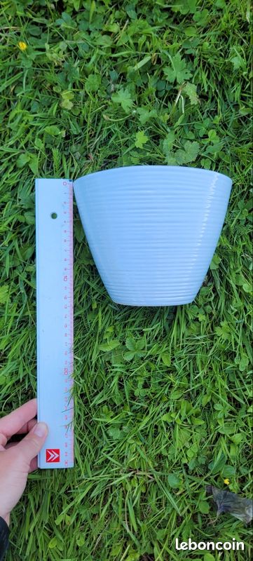 Cache pot blanc et rose (image 16)