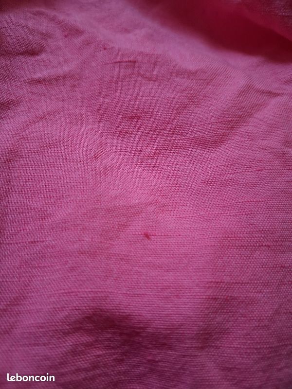 Chemisette femme COS rose en lin et coton Manches courtes Taille M (image 14)