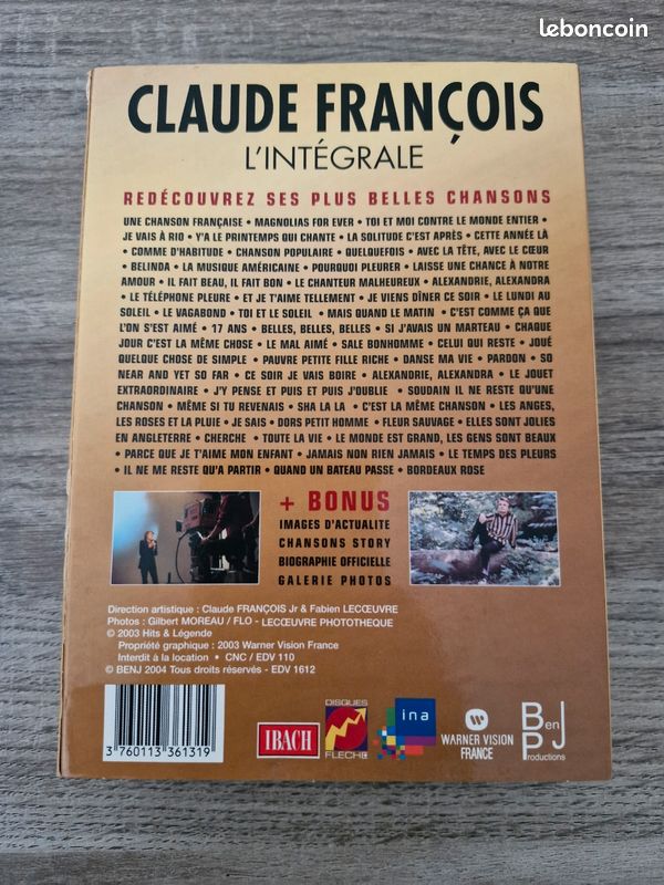 Coffret 3 DVD Claude François Collector (image 2)