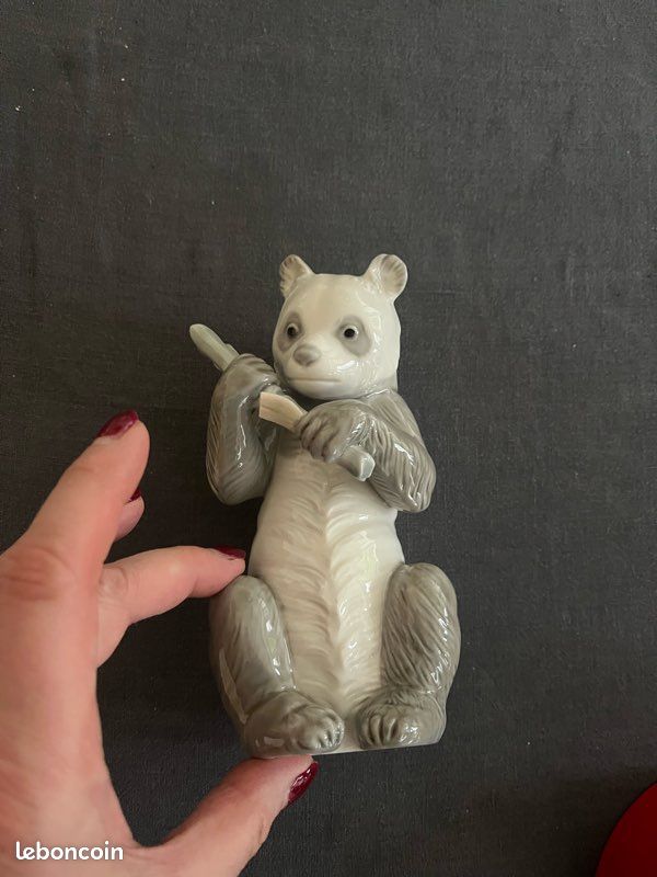 Panda lladro porcelaine (image 1)