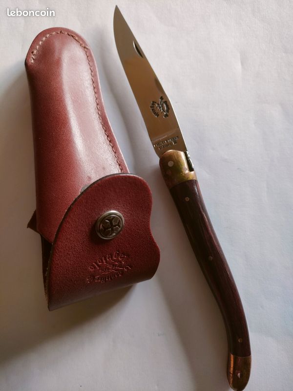 Couteau Laguiole numéroté + étui en cuir (image 3)