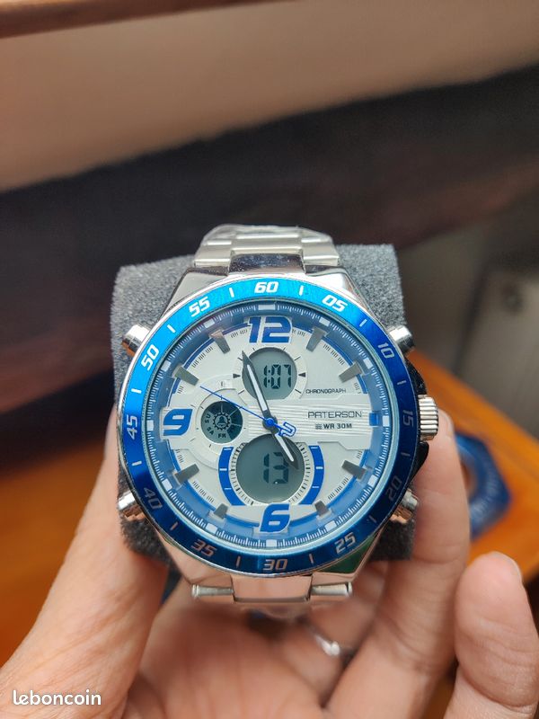 Water Resistant 30m Chronograph Watches Paterson Usa Dual Time