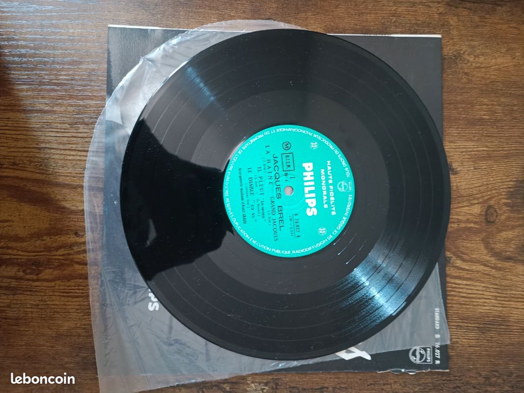 Vinyl 33 tours Jacques Brel (image 4)