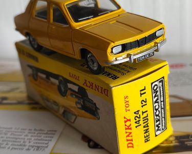 Dinky Toys Renault 12 TL - 1972/75 - Réf 1424 - Échelle 1/43 - Jaune