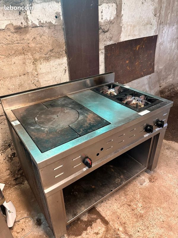 Piano 2 feux + plaque coupe feu gaz (image 3)