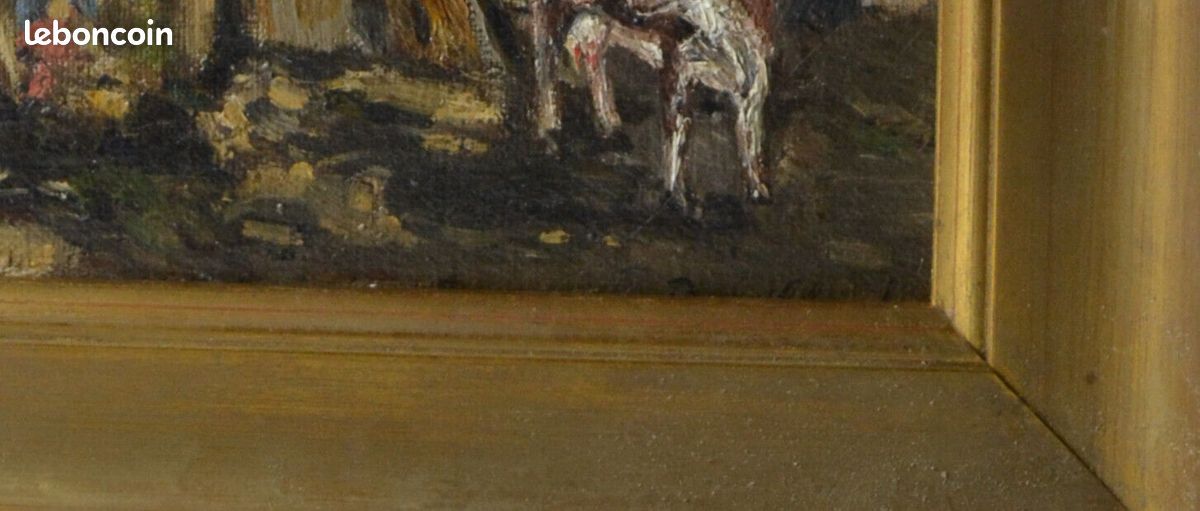 Huile sur toile, André Bouillard (1877-1966), signé, encadré, 35 x 30 cm, 1930 (image 3)