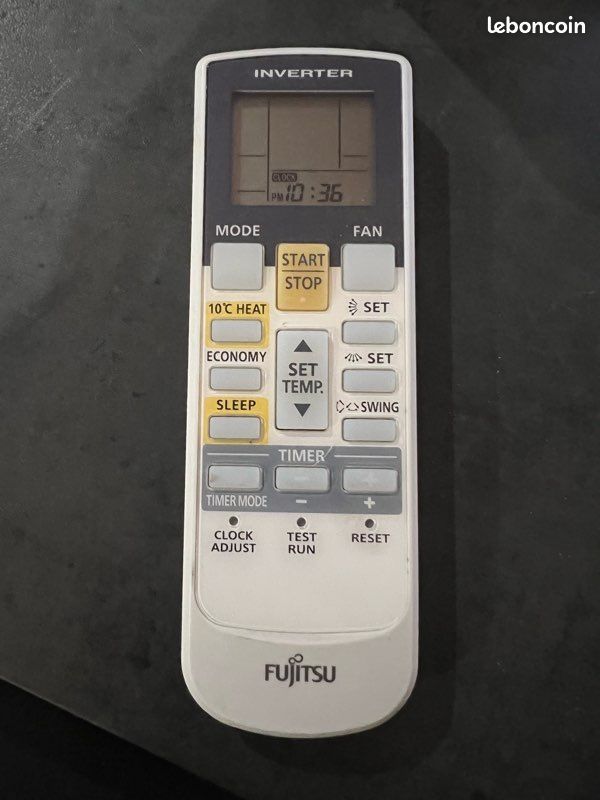 Télécommande d'origine FUJITSU AR-DB7