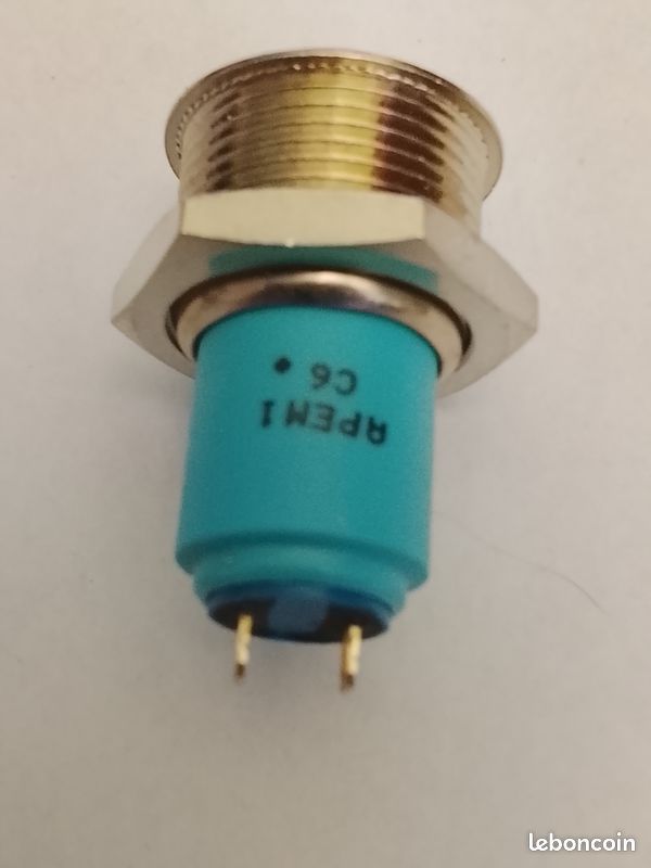 Bouton-poussoir, Verrouillable, SPST, 1 A 24 V c.c., Traversant (image 2)