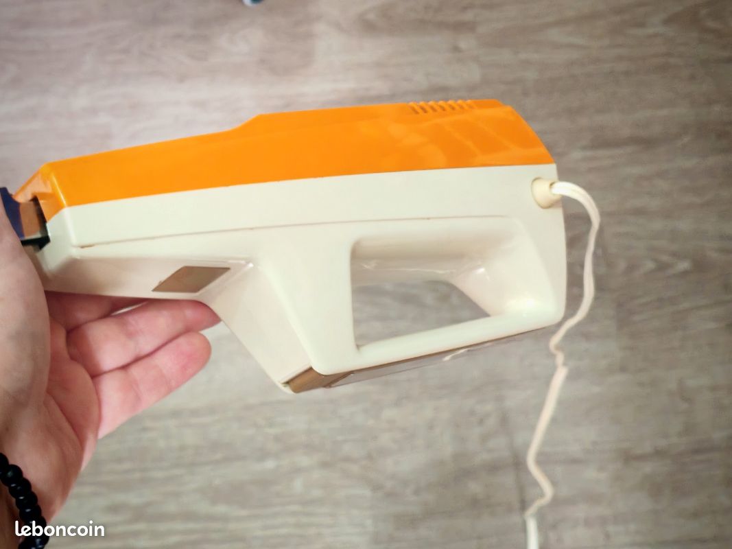 Ancien Couteau Electrique Moulinex Type 246 Blanc Orange Deco Cuisine Rétro