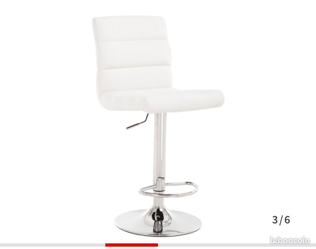 Tabouret blanc (image 1)