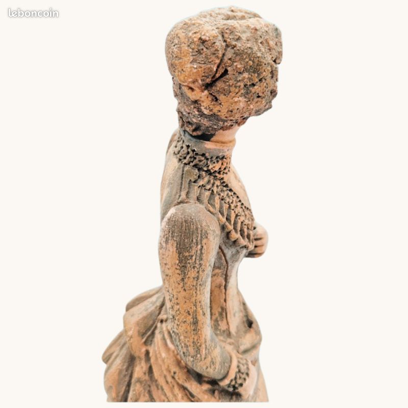 Sculpture en Terre Cuite, Femme avec son enfant