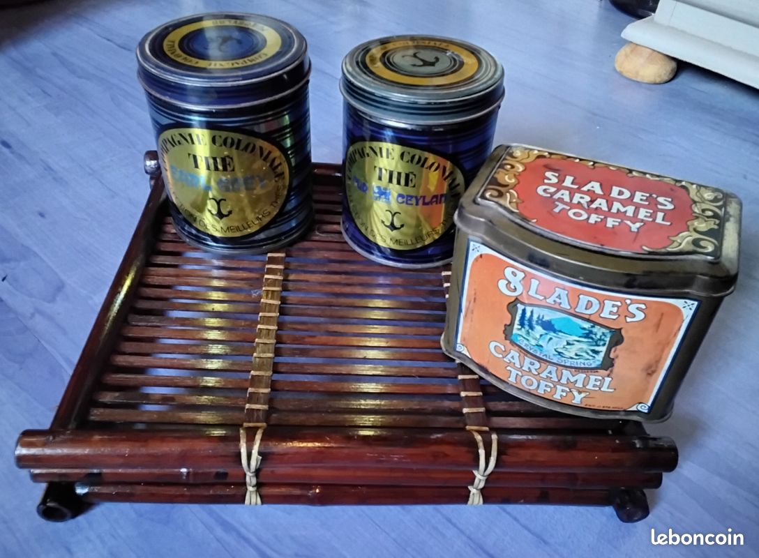 Lot 10 BOÎTES métal anciennes pour collectionneur - Très bon état - Collection