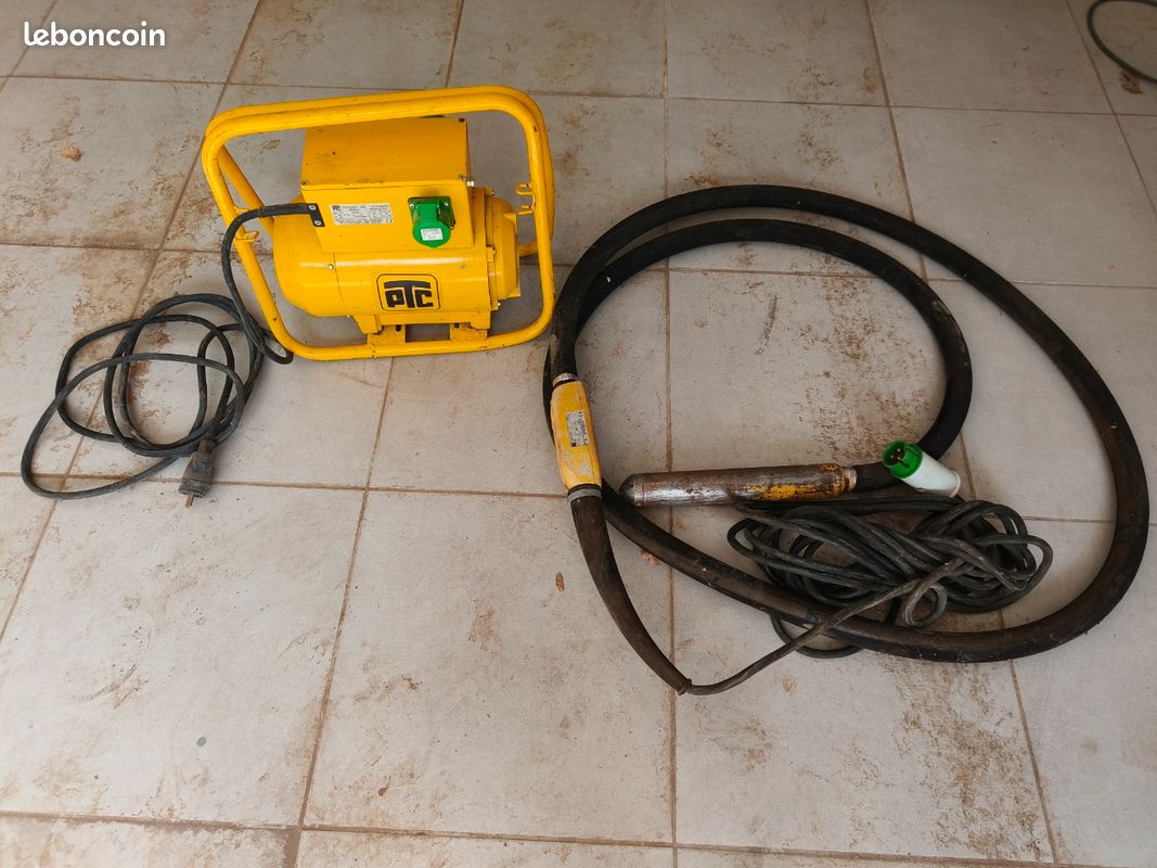 Aiguille vibrante professionnelle et génératrice PTC Energy 25 - excellent état, peu servie (image 1)