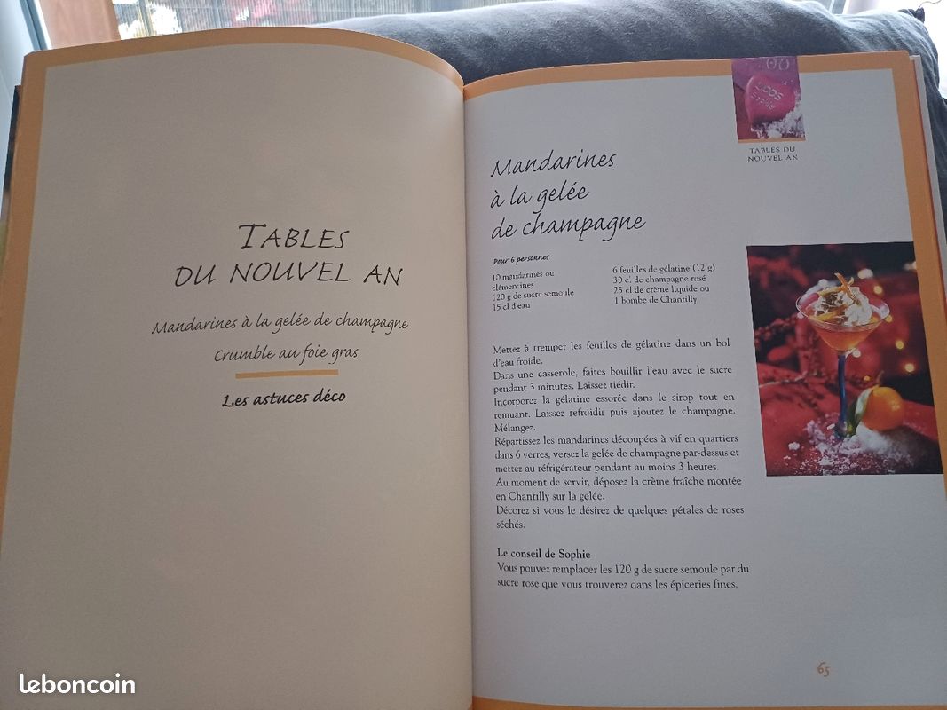 Livre de cuisine: A, la table de Sophie (image 8)