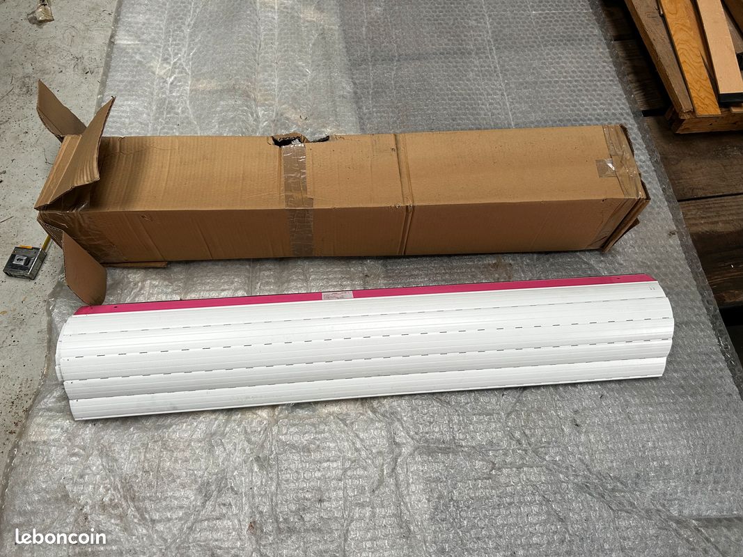 Grand tablier de volet roulant pvc – blanc (image 4)
