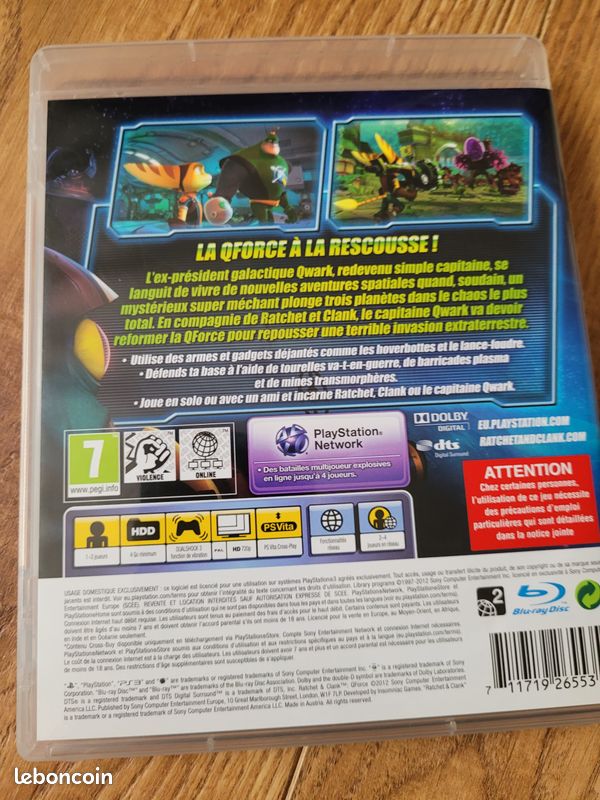 Jeu PS3 Ratchett & Clank Q-Force (image 2)