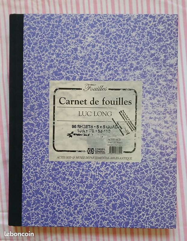 Carnet de fouilles et lab book luc long mark dion (image 1)