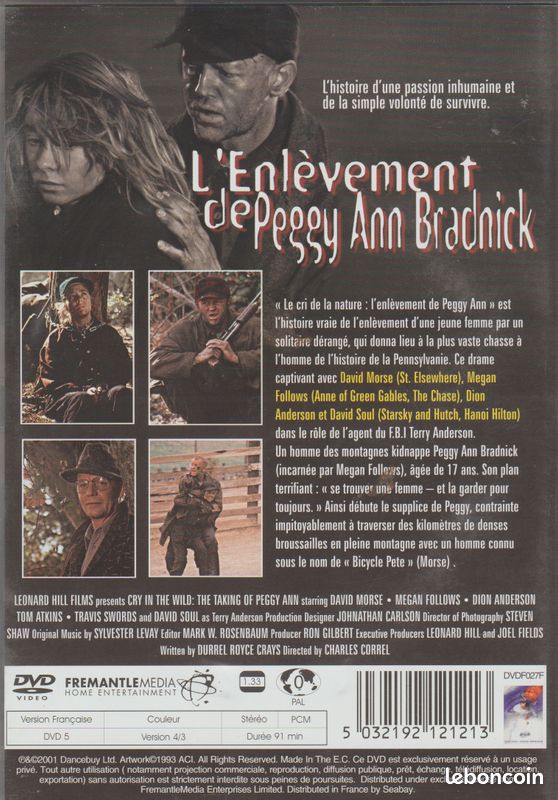 DVD "L'enlèvement de Peggy Ann Bradnick" de Charles Correl (image 2)
