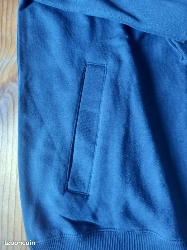 Bombers gilet sweat à fermeture éclair bleu marine - neuf - XS - SV91 (image 5)