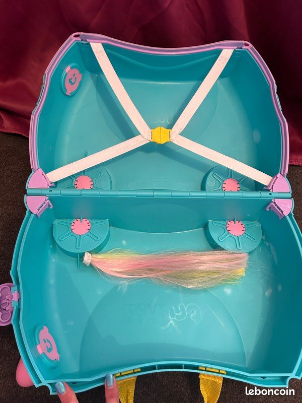 Valise à roulettes à chevaucher fille Una la Licorne Trunki - Dröm