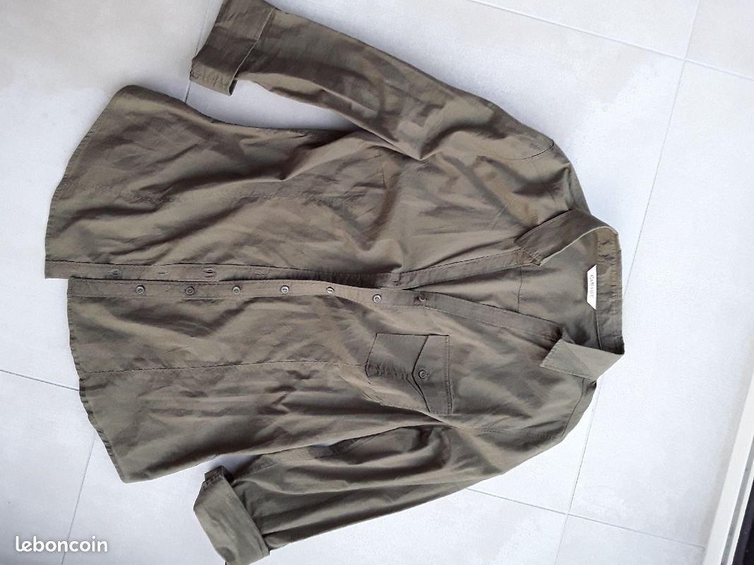 Chemise kaki camaïeu taille 38 (image 1)