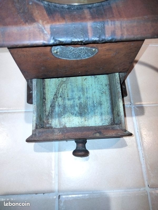 Moulin à café ancien en bois - Marque JAPY frères - Beaucourt Paris - collection (image 3)