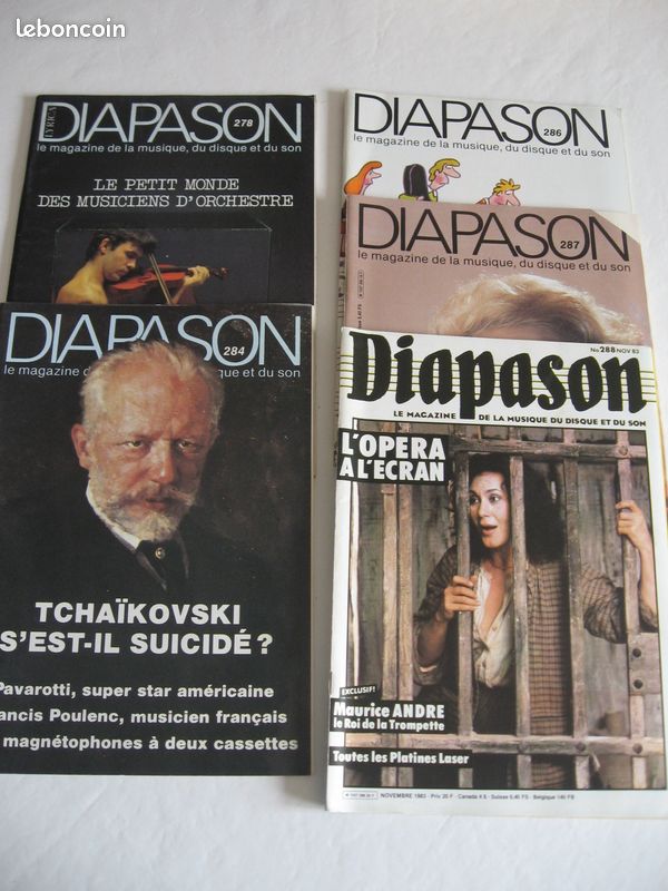 Revue ancienne "DIAPASON"N° 284 à 302 (image 3)