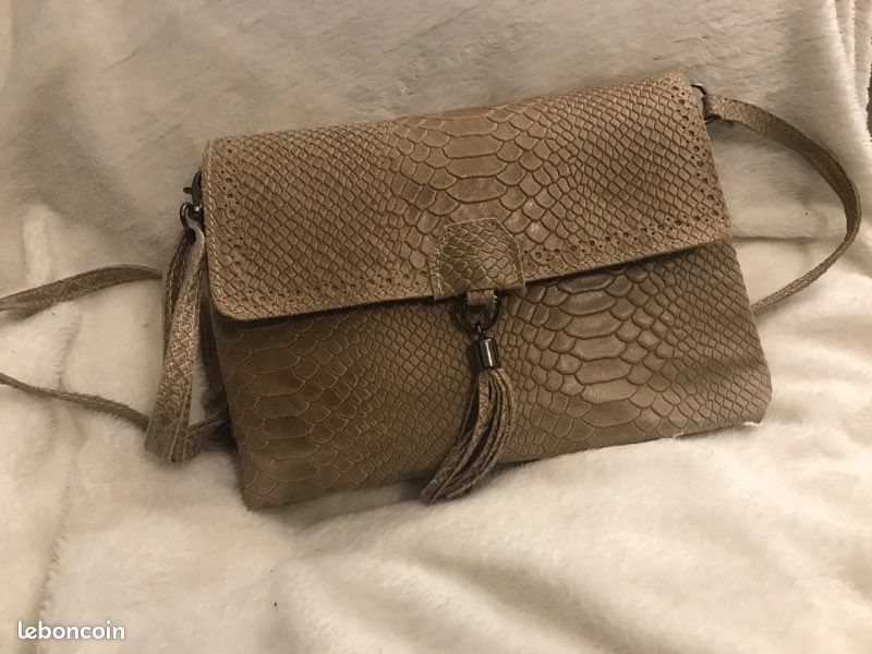 Sac bandoulière cuir cadeau Noël (image 4)