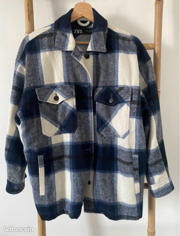 Vêtement Veste Surchemise Zara Zara Beige Surchemise En Laine Zara