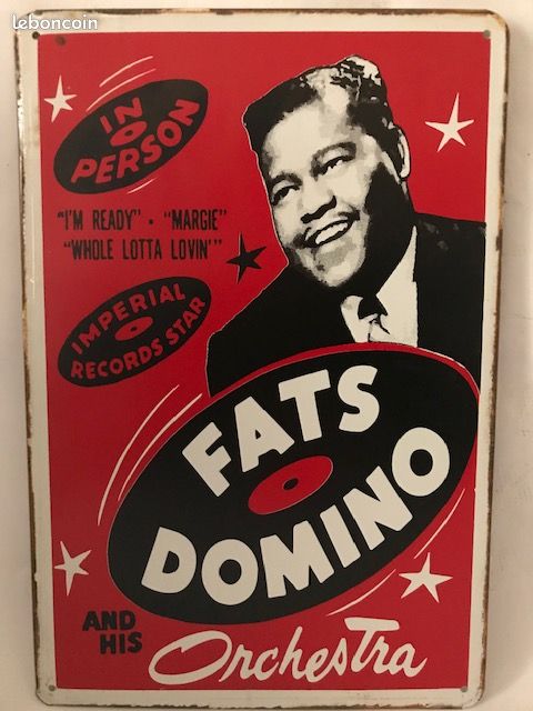 FATS DOMINO Affiche métal Concert (image 1)
