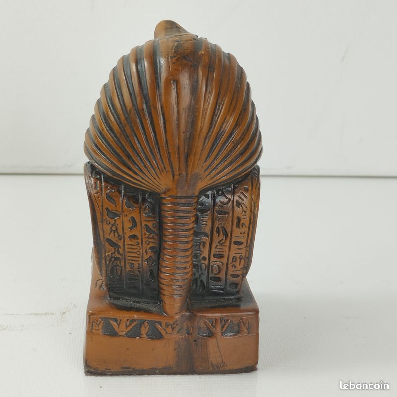 Petit Buste égyptien En Plâtre, Style Art Déco, Figurine Adulte Multicolore, Statuette Maison
