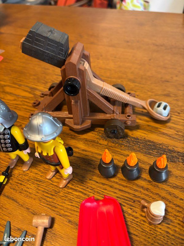 Playmobil 3653 Ancien - Trébuchet Médiéval D'occasion Bon état