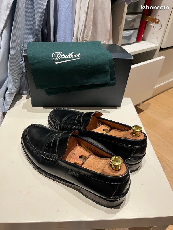 Paraboot mocassins Columbia noirs T43 (image 4)