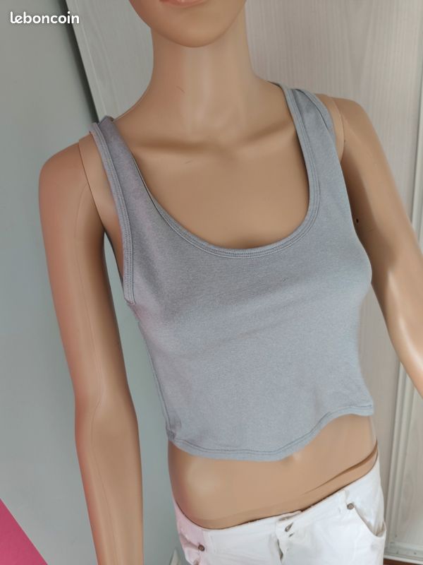 Débardeur top court femme taille M Camaïeu Vêtements