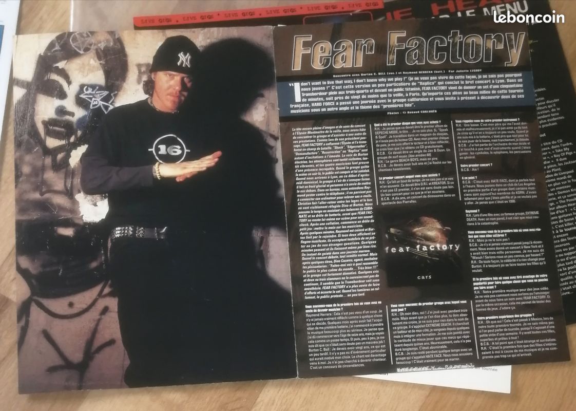 Fear Factory : Lot géant d'archives vintages rares toutes époques collectors... + poster... (image 12)