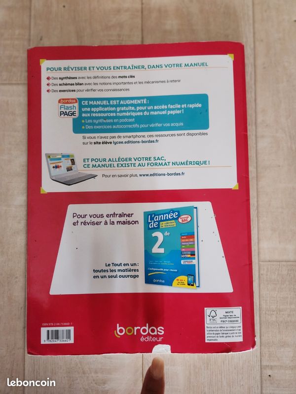 Manuel de Sciences Économiques et Sociales collection Passard & Perl, édition Bordas (image 3)