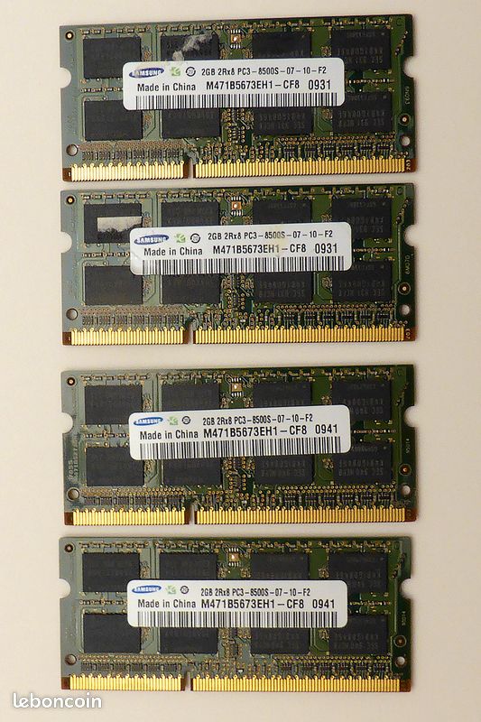 Mémoires sodim pc portable ddr1 – ddr2 – ddr3 (image 3)
