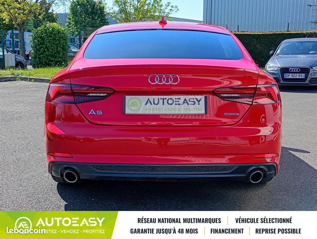Audi A5 SPORTBACK Quattro S-Line 2.0 TFSI - 252 ch - S-Tronic + Attelage Électrique (image 4)