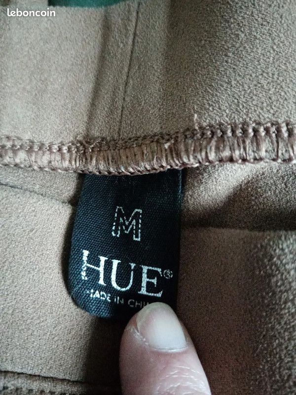 Legging suédine marron femme taille M hue (image 3)