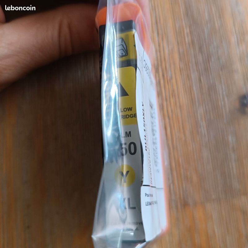 Cartouche jaune pour imprimante lexmark (image 1)