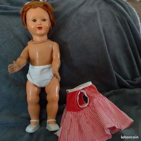 Poupée GéGé En Rhodoïd 40 Cm - Vintage Années 60/70 - Très Bon état