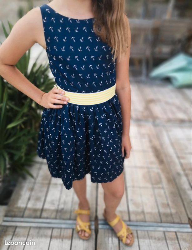Robe D'été Jumpo Taille 10 Multicolore - Longue Maxi Sans Manches, Occasion Très Bon état