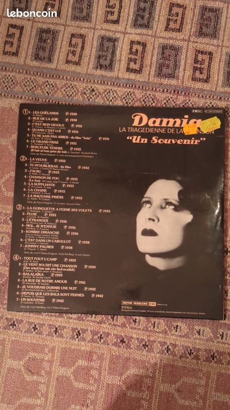 Disque vynile " Damian" Un souvenir (image 3)