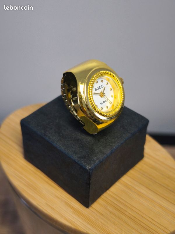 Verre Orologio Rotondo 33.8 Mm Metallico Bague Doré